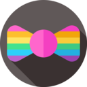 garment,fashion,suit,men,love and romance,wedding,tuxedo,bow tie,rainbow flag